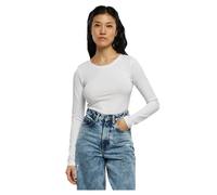 Urban Classics Ladies Stretch Jersey Longsleeve Body in Gr. XXL in Weiß