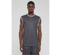 Urban Classics - Striped Mesh Black/White - Tank - Schwarz - XXL - 100% Polyester Schwarz XXL