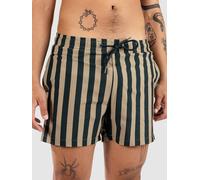 Urban Classics Striped Seersucker Swim Boardshorts bottlegreen / unionbeige Herren Gr. S