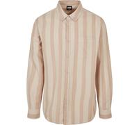 Urban Classics Striped Shirt Unionbeige/Softseagrass-M