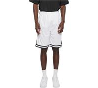 Urban Classics Stripes Mesh Shorts TB243, color:white/black/white;size:XL