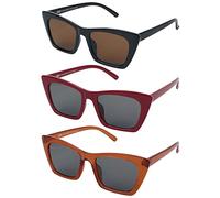 Urban Classics Sunglasses Tilos 3-Pack in Gr. ONE SIZE in Rot
