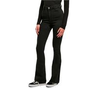 Urban Classics Ladies Super Stretch Bootcut Denim Pants in Gr. W32 in Schwarz