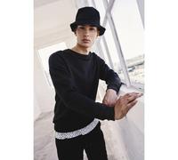 Urban Classics Herren Sweatshirt Crewneck Rundhals Schwarz XXL
