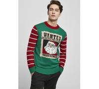 Urban Classics Sweatshirt Wanted Christmas Sweater X-Masgreen/White-XL