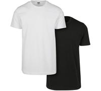 Urban Classics T-Shirt Basic Tee 2er-Pack Herren Schwarz/Weiß Gr. 5XL