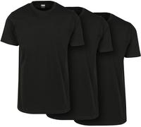 Urban Classics - Basic Pack Of 3 Black/Black/Black - - T-Shirts Schwarz Small