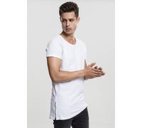 Urban Classics T-Shirt Long Shaped Side Zip Tee White-XXL