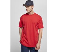 Urban Classics Herren Organic Basic Tee - Regular Fit T Shirt aus Bio Baumwolle mit Rundhals im minimalistischen Streetwear Style für Alltag Freizeit und Casual Outfits,Cityred,3XL
