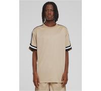 Urban Classics T-Shirt Oversized Stripes Mesh – Kurzarm – Herren – Gr. M – Beige