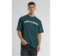 Urban Classics UC College Logo Tall Tee Bottlegreen, XL