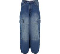 Urban Classics Konisch Zulaufende Heavy Ounce Baggy Cargo Jeans für Herren - 32