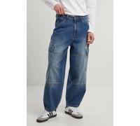 Urban Classics Konisch Zulaufende Heavy Ounce Baggy Cargo Jeans für Herren - 33
