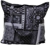 Urban Classics Tasche Bandana Patchwork Print Tote Bag Black/White