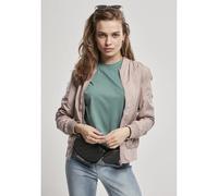 Urban Classics Damen Bomberjacke Light Bomber – leicht, 100% Polyester, Reißverschluss Rosa 5XL