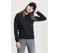 Kapuzenpullover URBAN CLASSICS "Urban Classics Damen Ladies Hoody", Damen, Gr. 4XL, schwarz, 63% Baumwolle, 37% Polyester, unifarben, normal, ohne Ausschnitt, Pullover Kapuzenpullover (33985566-4XL) s