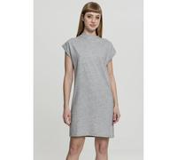Urban Classics Damenkleid Turtle Extended Shoulder – Baumwolle, Stehkragen – Grau XS
