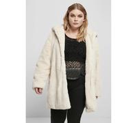 Urban Classics Damen Teddyjacke Plüsch Mantel Fleece-Ladies Hooded Teddy Faux Fur Coat, Offwhite, XXL