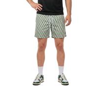 Urban Classics Herren Badeshorts Pattern – schnelltrocknend, Innenslip – Blau Retro