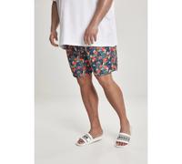 Urban Classics Männer Badeshorts Pattern Swim in schwarz 5XL schwarz