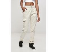 moderne Urban Classics Damen Jeans Stretch Taschen 320 g/m² mit Baumwolle Ecru-Weiß 32