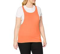 Urban Classics TB462 Damen Sport T-Shirt Ladies Loose Burnout Tanktop orange (Neonorange) X-Large