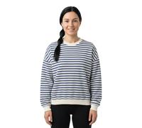Urban Classics Damen Sweatshirt TB6135 Oversized gestreift Crewneck Whitesand/Vintageblue XL
