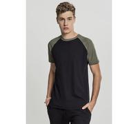 Urban Classics Raglan Contrast T-Shirt in Gr. M in Schwarz
