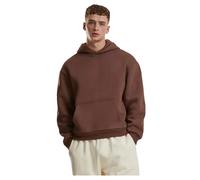 Urban Classics Kapuzenpullover Fluffy Hoody – 70% Baumwolle/30% Polyester – schokoladenbraun 4XL