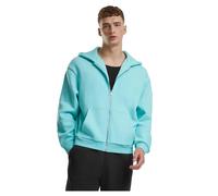 Urban Classics Fluffy Reißverschlusspullover 2XL Beryl Blue