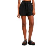 Urban Classics - Ladies Musselin Black - Shorts - Schwarz - XL - 100% Baumwolle Schwarz XL