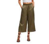 Urban Classics Damen Culotte Satin Wide Leg TB7488 – Polyester‑Satin, weite Hose – Größen XS–5XL