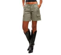 Urban Classics Cargoshorts Ladies Cotton – 98% Baumwolle, 2% Elasthan, Gr. 29, paleolive