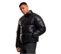Urban Classics Herren Winterjacke Shiny Puffer Jacket, glänzende Steppjacke mit hohem Kragen, Regular Fit, warme Winterjacke, Größen S - 5XL