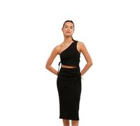 Urban Classics Damen Kleid Ladies Cut Out Jersey Dress TB7706 Black-XL