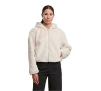 Urban Classics Damen Kapuzenjacke Kunstfell-Hoodie mit Reißverschluss, XS–XL