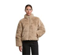 Urban Classics Winterjacke Ladies Short Faux Fur Puffer Jacket Damen Gr. S Wetsand 100% Polyester