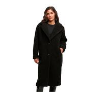 Urban Classics Ladies Teddy Long Coat Mantel schwarz in S