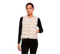 Steppweste URBAN CLASSICS "Urban Classics Ladies Button Puffer Vest", Damen, Gr. XL, beige (cloud), 100% Polyamid, Rundhals, Westen Steppweste (25495561-XL) cloud