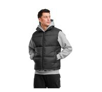 Steppweste URBAN CLASSICS "Urban Classics Basic Puffer Vest", Herren, Gr. 3XL, grau (cloudgrau), 100% Polyamid, Rundhals, Westen Steppweste (27240102-XXXL) cloudgrau