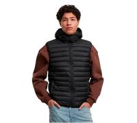 Steppweste URBAN CLASSICS "Urban Classics Basic Light Weigh Vest With Hood", Herren, Gr. XL, schwarz, 100% Polyester, Westen Steppweste (28012865-XL) schwarz