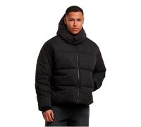 stylische Urban Classics Herren Jacke Reißverschluss Kapuze Schwarz S