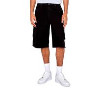 Urban Classics Washed Workwear Cargo Shorts Short schwarz in 38