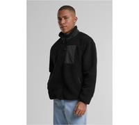 Urban Classics Teddy Jacket With Stand Up Collar TB7260 Black-2XL