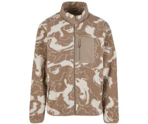 Urban Classics Teddy-Muster-Trackjacke Sandswirl