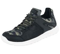 Urban Classics Trend Sneaker, Unisex-Erwachsene Hohe Sneaker, Mehrfarbig (Olivecamo/Blk/Wht), 43 EU (9 UK)