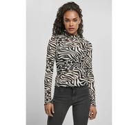 Langärmeliges Damen-Rollkragen-Top Urban Classics aop mesh