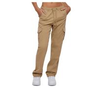 Urban Classics Damen Ladies High Waist Twill Cargo Pants