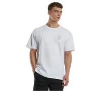 Urban Classics Herren Tops UC Weavy Logo Heavy Oversized Tee, Oversized Fit, Shell Fabric 1 (Knitted): 100% Cotton, 240 GSM, S
