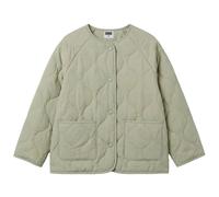 Langmantel URBAN CLASSICS "Urban Classics Girls Quilted Jacket", Mädchen, Gr. 134/140, beige (softsalvia), 100% Polyester, Mäntel (20746028-134) softsalvia
